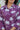 Vibrant Purple Floral Embroidered Tunic and Trouser Set