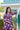 Vibrant Purple Floral Embroidered Tunic and Trouser Set