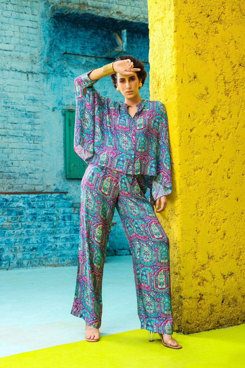 Women Multi Colour Motif Printed Rhapsody Co-ord Set