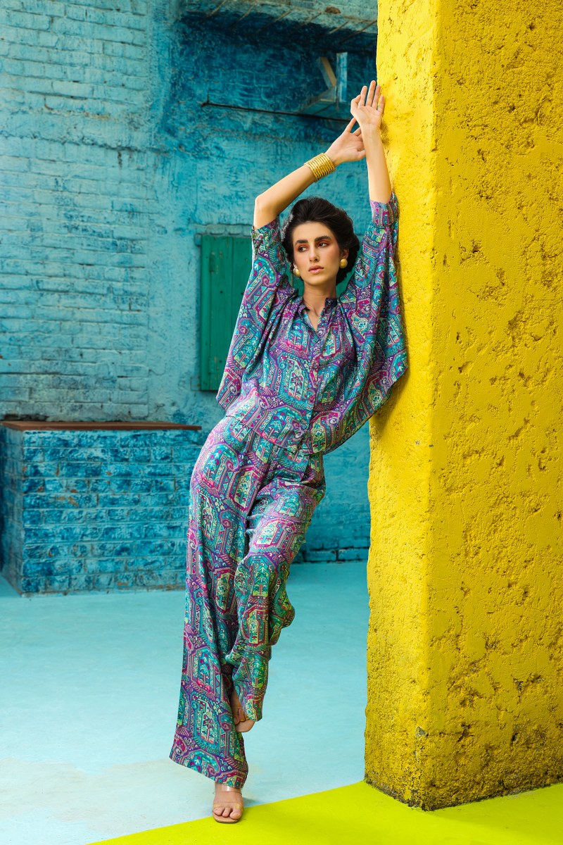 Women Multi Colour Motif Printed Rhapsody Co-ord Set
