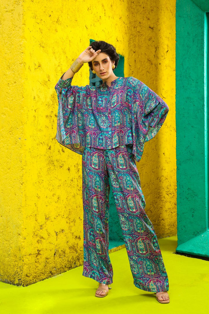 Women Multi Colour Motif Printed Rhapsody Co-ord Set