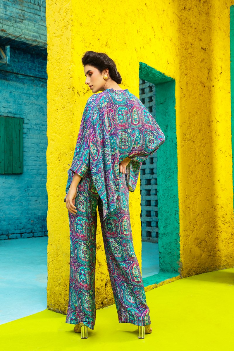 Women Multi Colour Motif Printed Rhapsody Co-ord Set