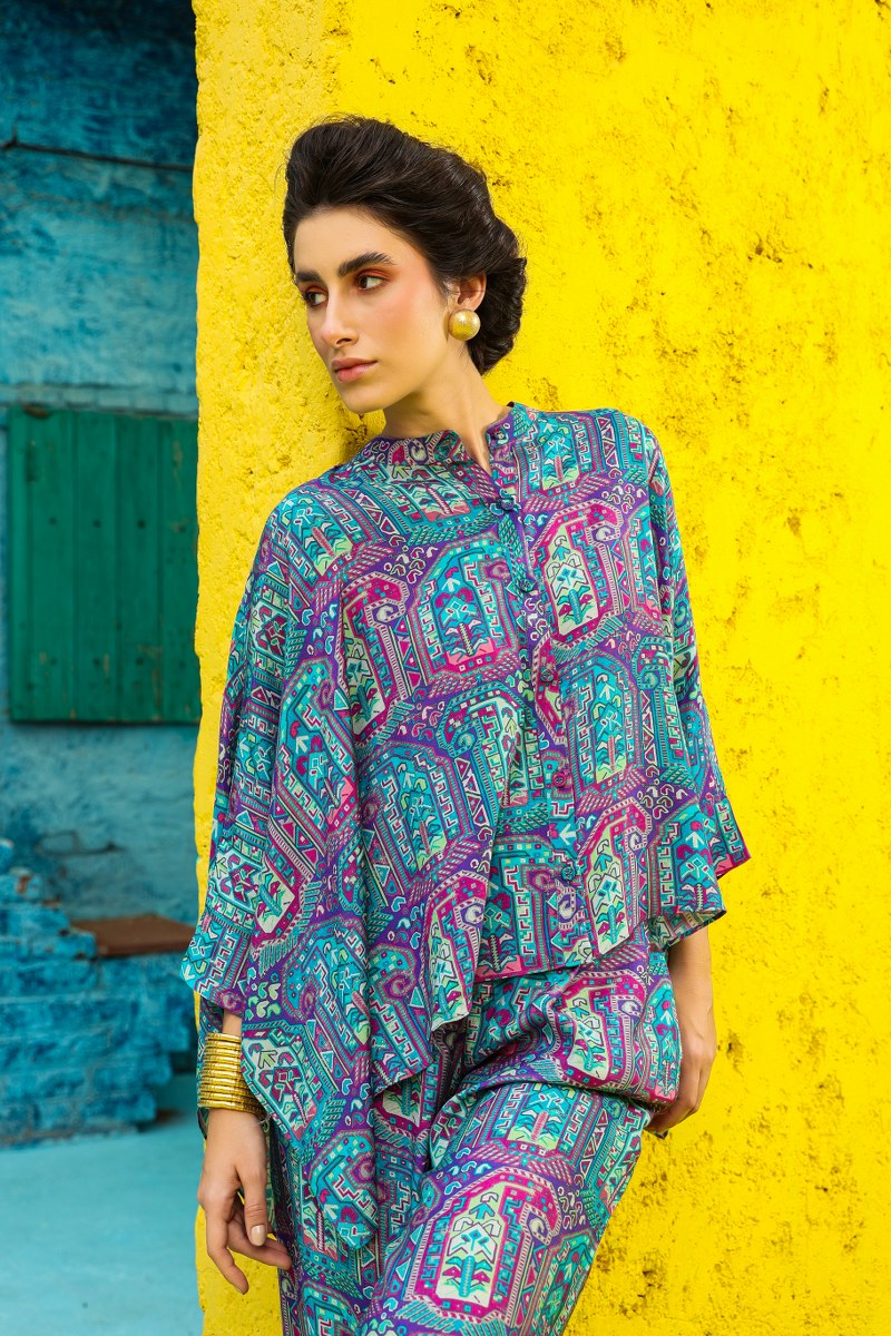 Women Multi Colour Motif Printed Rhapsody Co-ord Set