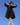 WOMEN SOLID BLACK FIT & FLARE DRESS