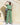 GREEN LINEN SOLID CO-ORD SET (WITH PANTS & CROP TOP)