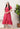 Pink Polka Dot Printed V neck Midi Cotton Wrap Dress for Women