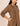 Brown Pin Tuck Detailing Round Neck Kurta set for Women
