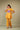 Mustard Patch Embriodery Round Neck Top with Pant Coord Set for Women