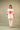 Off White Patch Embriodery Round Neck Top with Pant Coord Set for Women