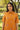 Custard Mustard Floral Collar A-Line Rayon Cotton Dress
