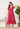 Pink Polka Dot Printed V neck Midi Cotton Wrap Dress for Women
