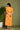 WOMEN ORANGE COTTON EMBROIDERED A-LINE DRESS