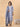 White and Blue Floral Cotton Blend Kurta Set