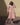 WOMEN ORANGE COTTON TEXTURED HANDBLOCK PAINTED DRESS