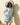 WOMEN'S BLUE COTTON HANDBLOCK PAINTED PLAY SUIT