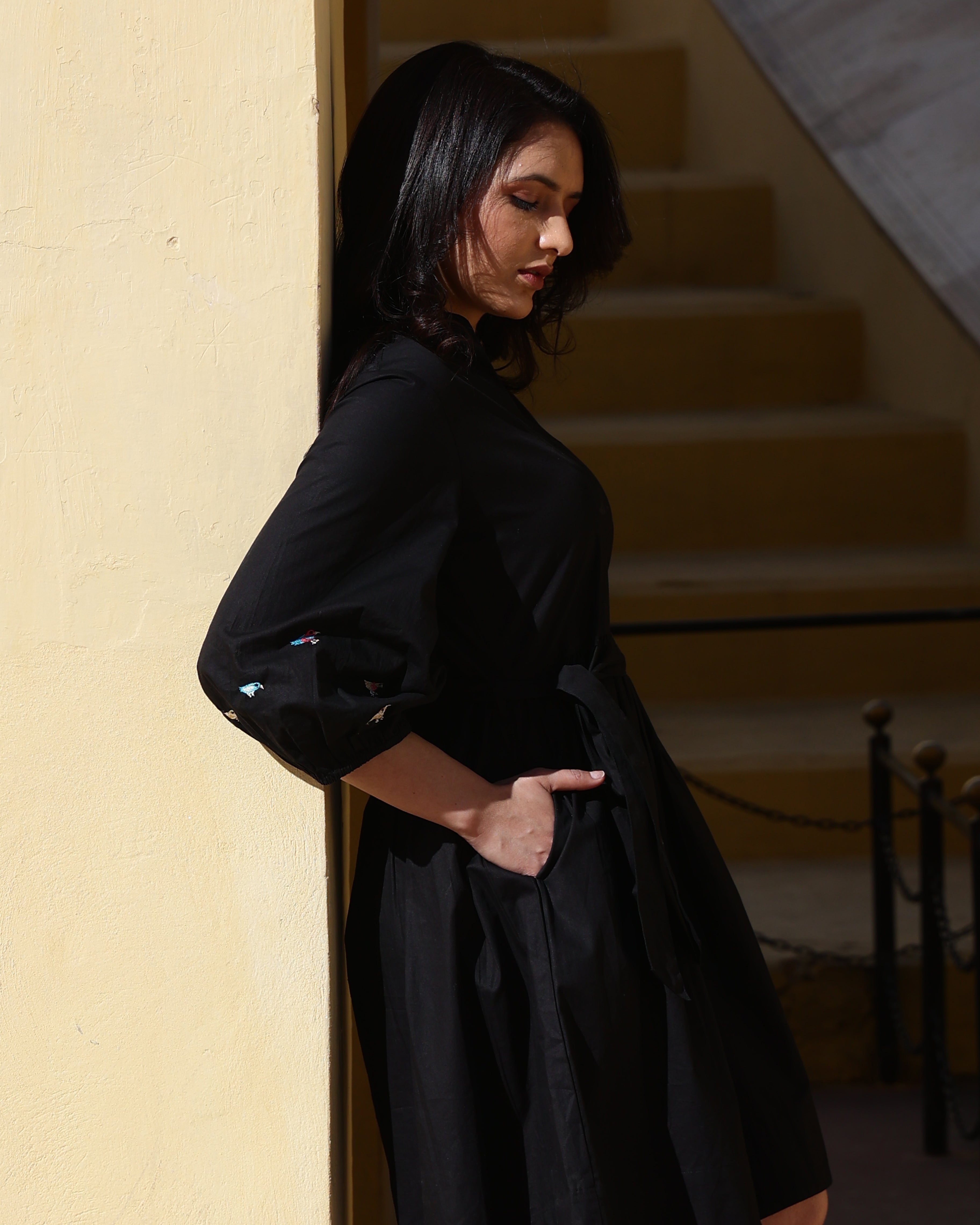 Buy Black Cotton Dress Online for Women