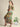GREEN TROPICAL RUFFLES ASYMMETRIC MUSLIN SKIRT & TOP CO-ORD SET