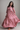 Maroon Floral Print Gown with Flared Fit