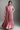 Maroon Floral Print Gown with Flared Fit