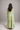 Graceful Light Green Floral Long Gown with Flared Fit and Pleated Details