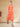 Orange Georgette Printed Regular Co-ord Set with Skirt