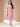 Plus Size Pink Floral Print Straight Kurta Set