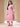 Plus Size Pink Floral Print Straight Kurta Set