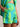WOMEN GREEN LIME COTTON ABSTRACT SHORTS & SHIRT CO-ORD SET