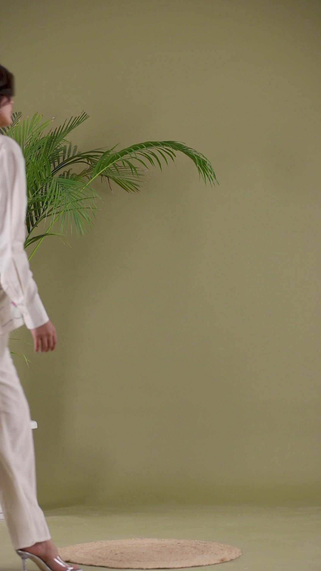 White Cotton Embroidered Co-ord Set for Women